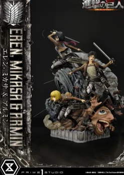 Attack on Titan - Eren, Mikasa, & Armin Statue / Ultimate Premium Masterline: Prime 1 Studio