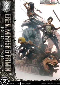 Attack on Titan - Eren, Mikasa, & Armin Statue / Ultimate Premium Masterline: Prime 1 Studio