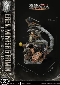 Attack on Titan - Eren, Mikasa, & Armin Statue / Ultimate Premium Masterline: Prime 1 Studio