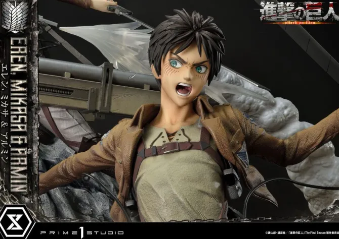 Attack on Titan - Eren, Mikasa, & Armin Statue / Ultimate Premium Masterline: Prime 1 Studio