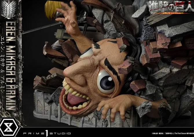 Attack on Titan - Eren, Mikasa, & Armin Statue / Ultimate Premium Masterline: Prime 1 Studio