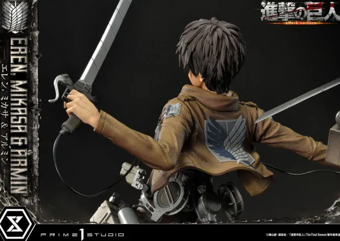 Attack on Titan - Eren, Mikasa, & Armin Statue / Ultimate Premium Masterline: Prime 1 Studio