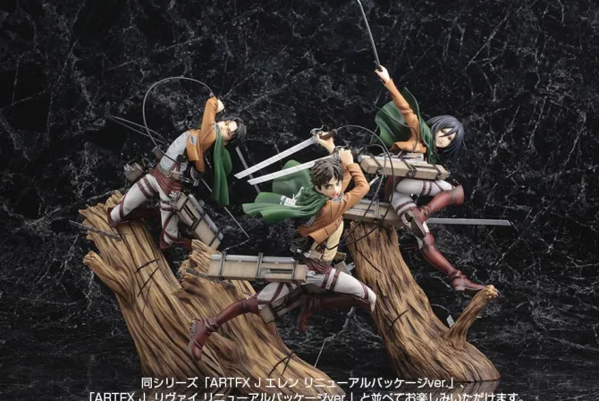 Attack on Titan ARTFXJ - Statue Mikasa Ackerman Renewal Package Ver.: Kotobukiya