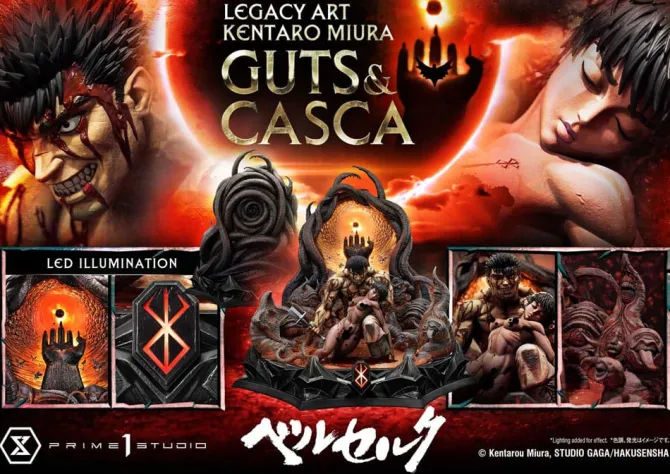 AUF ANFRAGE - Berserk - Guts & Casca Statue /Ultimate Legacy Art Kentaro Miura Bonus Version: Prime