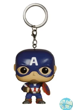Avengers Age of Ultron Funko POP! Vinyl Schlüsselanhänger Captain America 4 cm