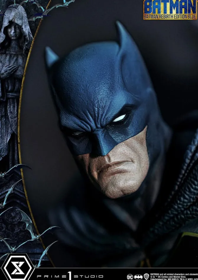 Batman - Batman Statue / Ultimate Premium Masterline Series - Rebirth Edition Blue Deluxe Bonus Vers