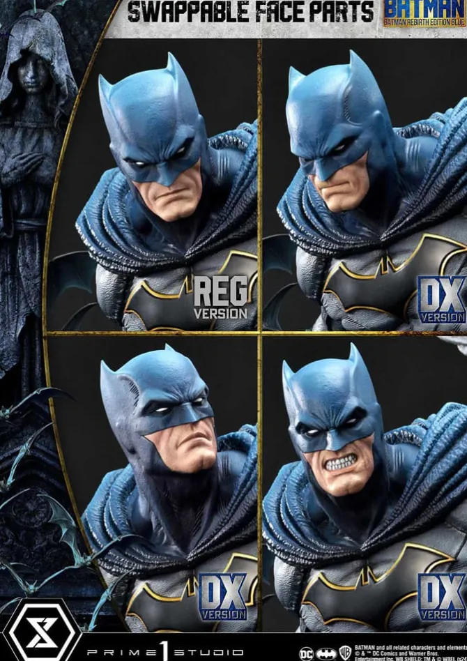 Batman - Batman Statue / Ultimate Premium Masterline Series - Rebirth Edition Blue Deluxe Bonus Vers