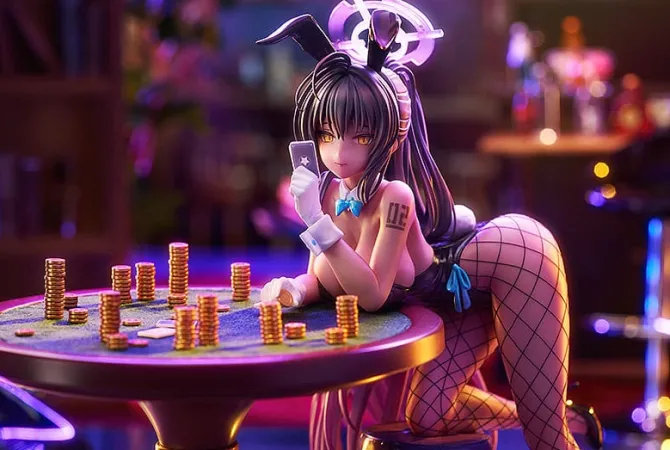 Blue Archive - Karin Kakudate Statue / (Bunny Girl) Game Playing Ver.: Good Smile Company