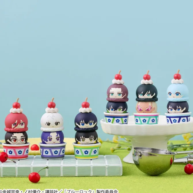 Blue Lock - Tsumichen Stack up & Change Statue / Sammelfiguren 6er-Pack (with gift): Megahouse