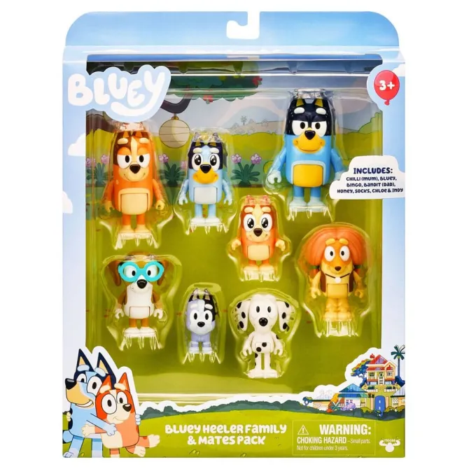 Bluey - Actionfiguren 8er-Pack: Bluey