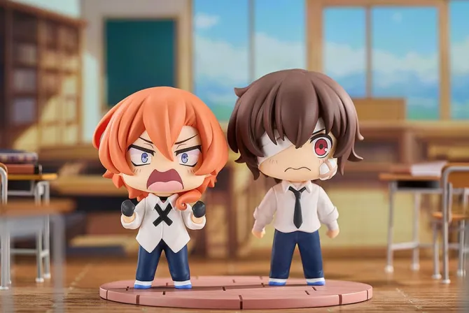 Bungo Stray Dogs Wan! - Osamu Dazai & Chuya Nakahara Statue / Chibi Minifiguren - Fourteen-Year-Old