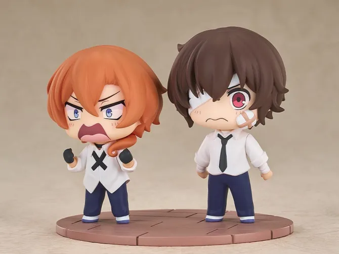 Bungo Stray Dogs Wan! - Osamu Dazai & Chuya Nakahara Statue / Chibi Minifiguren - Fourteen-Year-Old