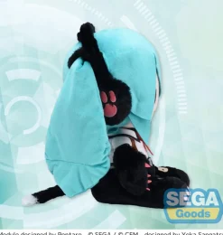 Character Vocal Series 01: - Hatsune Miku Plüschfigur / Fuwa Petit - Kitty Cat LL: Sega
