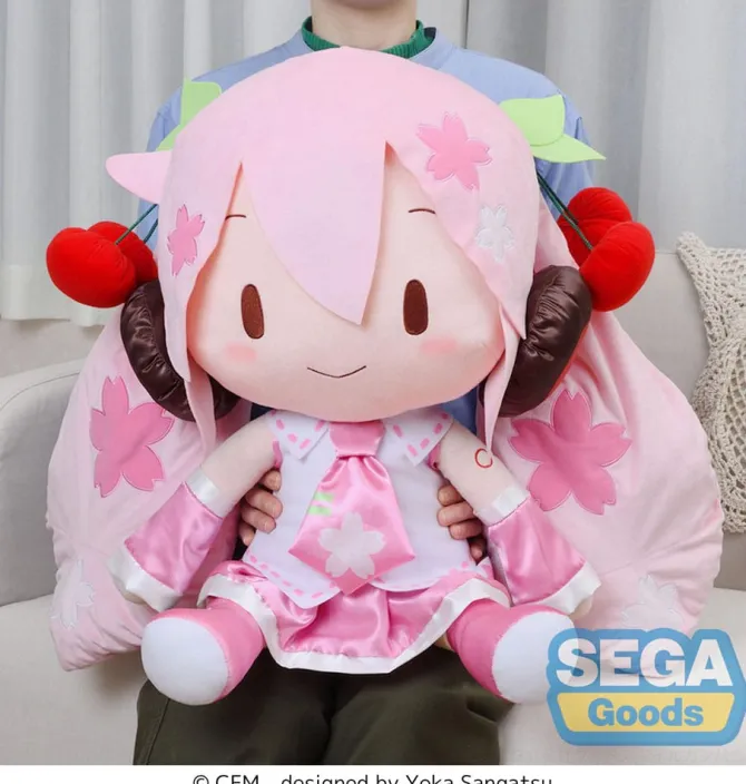 Character Vocal Series 01: - Sakura Miku Plüschfigur / Fuwa Petit - Dodeka Jumbo: Sega
