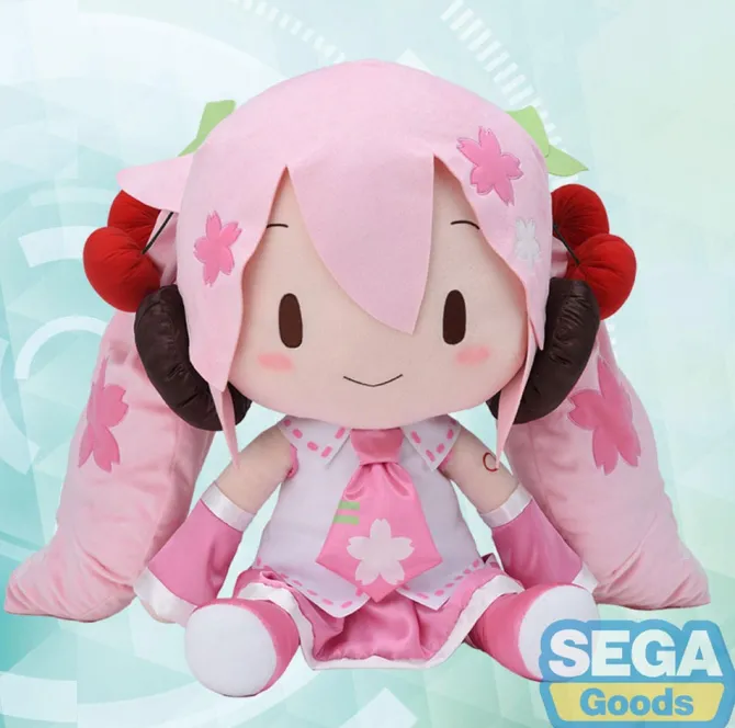 Character Vocal Series 01: - Sakura Miku Plüschfigur / Fuwa Petit - Dodeka Jumbo: Sega