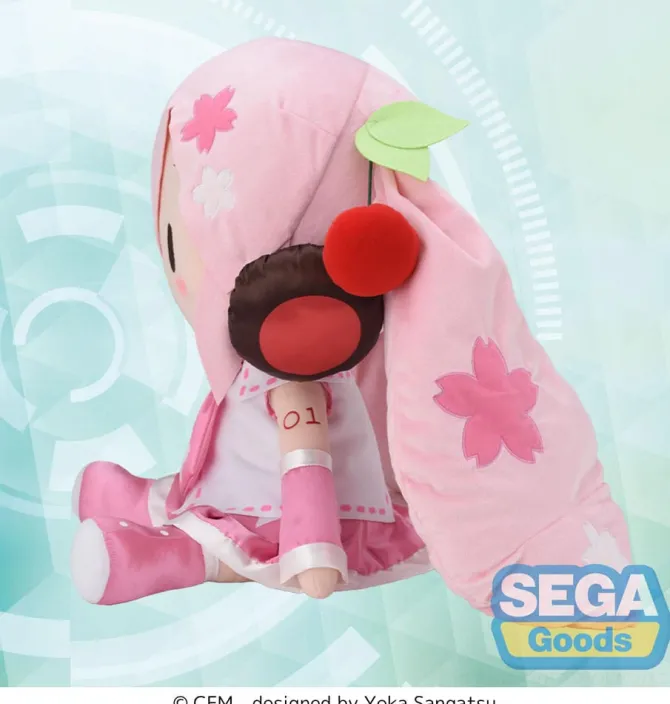 Character Vocal Series 01: - Sakura Miku Plüschfigur / Fuwa Petit - Dodeka Jumbo: Sega