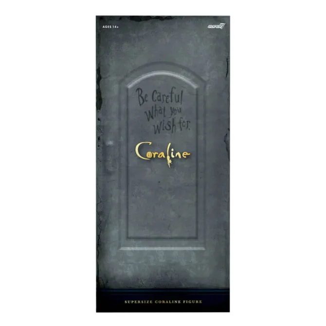 Coraline - Coraline Actionfigur / Supersize Vinyl - with Hat (Button Eyes): Super7