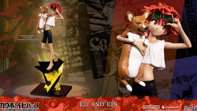 Cowboy Bebop - Ed & Ein Statue: First 4 Figures