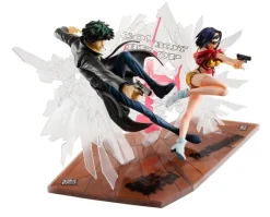 Cowboy Bebop - Spiegel & Faye Statue - 1st GIG: MegaHouse