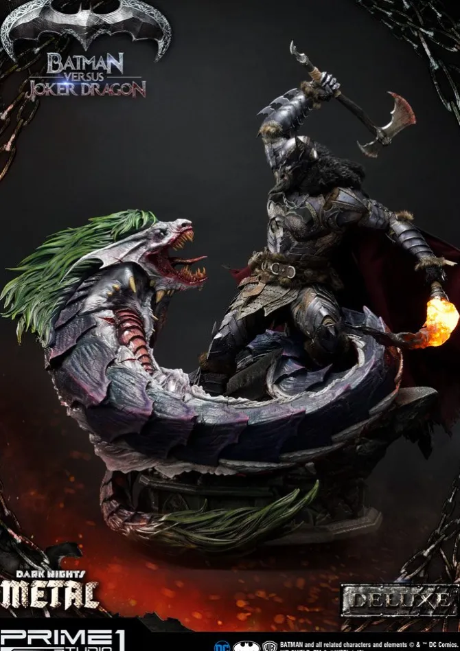 Dark Nights: Metal - Batman Versus Joker Dragon Statue / Deluxe Version: Prime 1 Studio