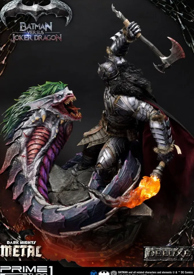 Dark Nights: Metal - Batman Versus Joker Dragon Statue / Deluxe Version: Prime 1 Studio