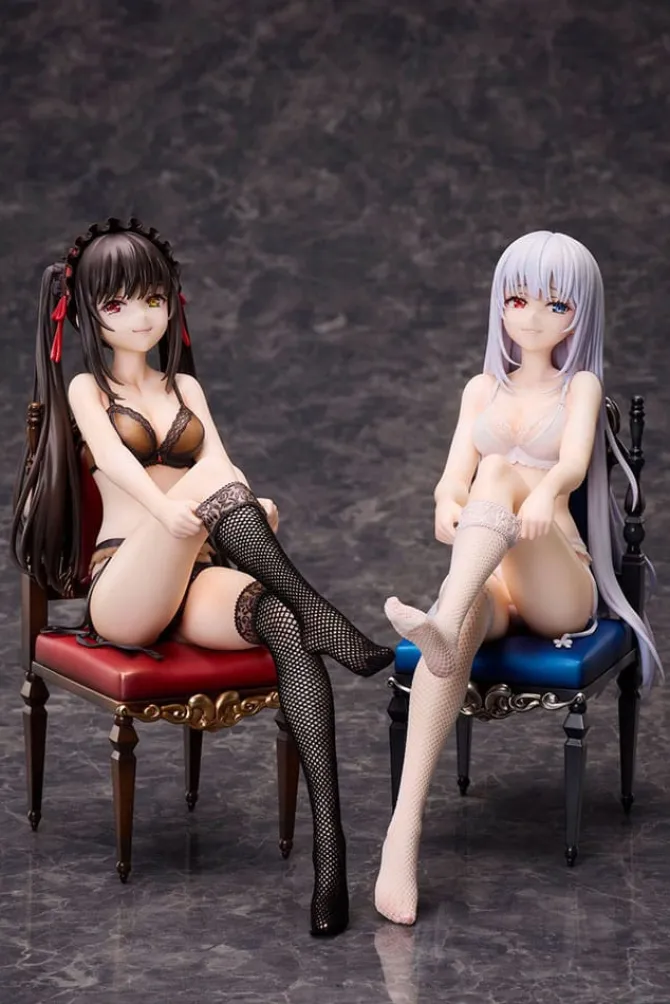 Date a Bullet - Kurumi Tokisaki & White Queen Statue: Design COCO