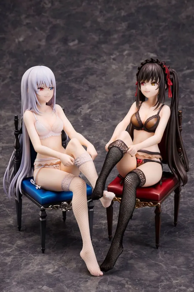 Date a Bullet - Kurumi Tokisaki & White Queen Statue: Design COCO