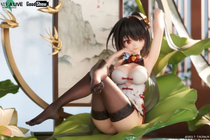 Date A Live: Spirit Pledge - Kurumi Tokisaki Statue Ink Black China Dress Ver.: GoodShow