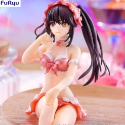 Date A Live V - Kurumi Tokisaki Noodle Stopper Figur / Swimsuit Pastel Red Color: Furyu-