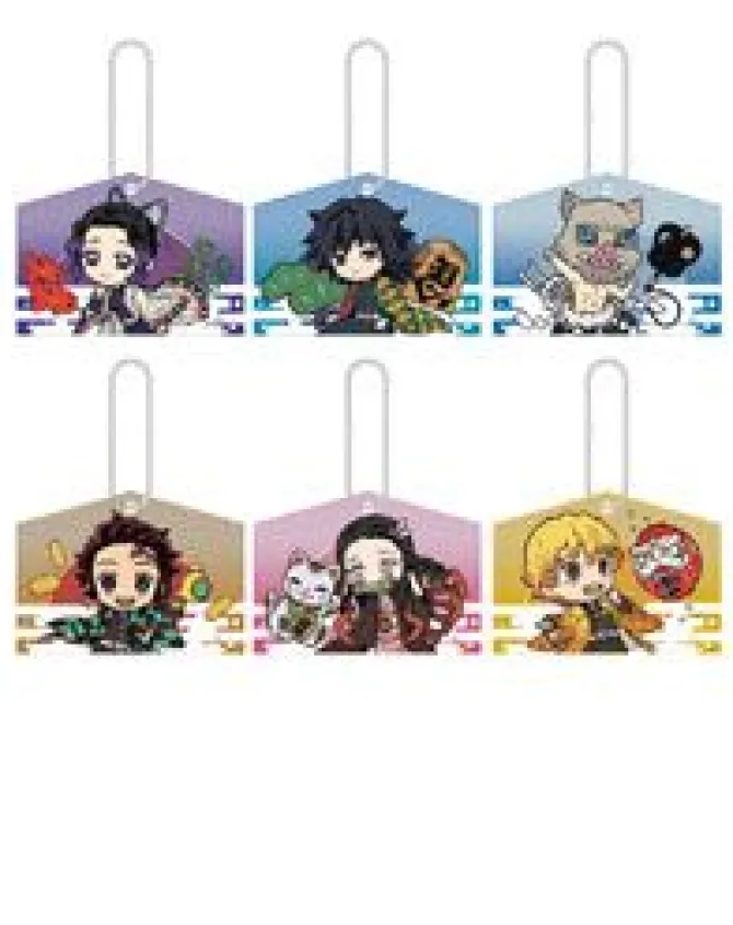 Demon Slayer - Yaiba Kirakira Mascot Anhänger / EMA Version 6er Sortiment: MegaHouse