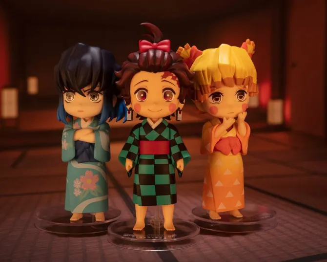 Demon Slayer: Kimetsu no Yaiba - Sumiko, Zenko, Inoko Mini Actionfiguren / Entertainment District Ar
