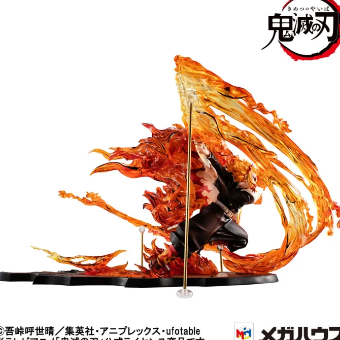 Demon Slayer Kimetsu no Yaiba - Kyojuro Rengoku Statue / G.E.M. Flame Breathing Fifth Form:Flame Tig