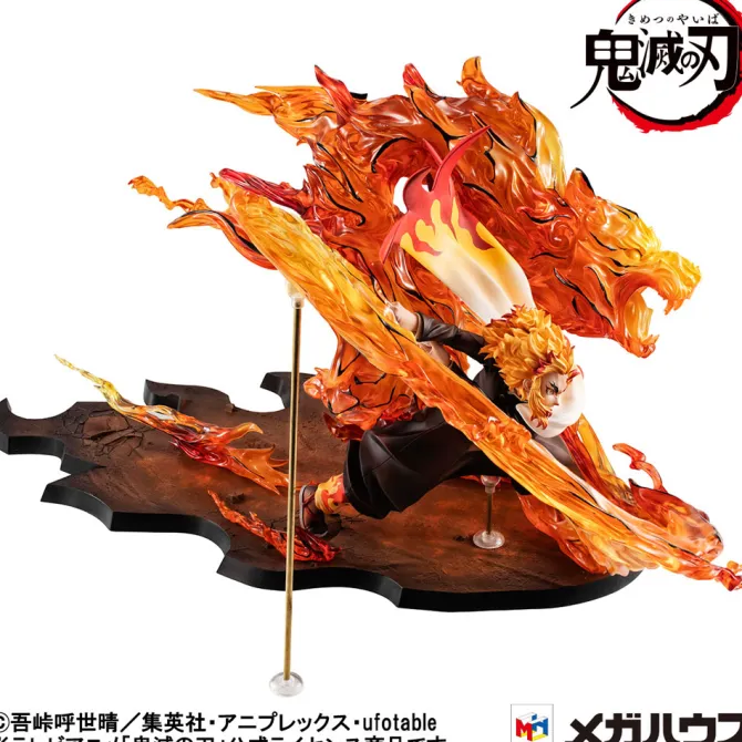 Demon Slayer Kimetsu no Yaiba - Kyojuro Rengoku Statue / G.E.M. Flame Breathing Fifth Form:Flame Tig