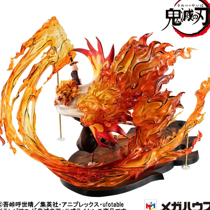Demon Slayer Kimetsu no Yaiba - Kyojuro Rengoku Statue / G.E.M. Flame Breathing Fifth Form:Flame Tig