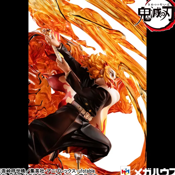 Demon Slayer Kimetsu no Yaiba - Kyojuro Rengoku Statue / G.E.M. Flame Breathing Fifth Form:Flame Tig