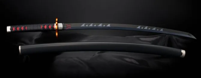 Demon Slayer: Kimetsu no Yaiba - Nichirin Schwert (Kyojuro Rengoku) Proplica Replik: Bandai Tamashii