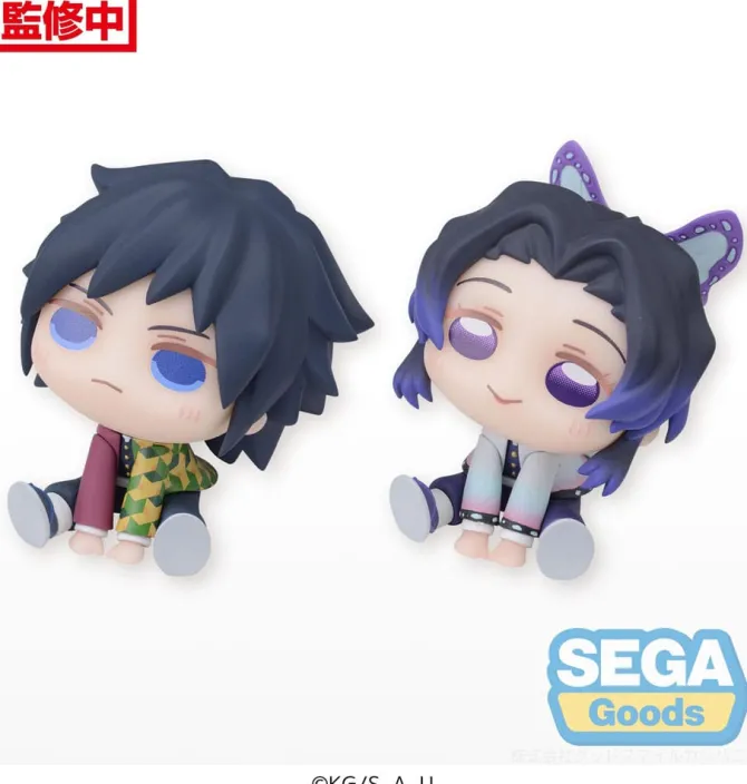 Demon Slayer Kimetsu no Yaiba Chubby Collection - Shinobu Kocho & Giyu Tomioka (EX) Statue: Sega