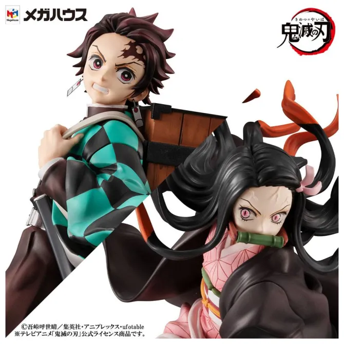 Demon Slayer Kimetsu no Yaiba - Kamado Brother & Sister Statue / Precious: MegaHous