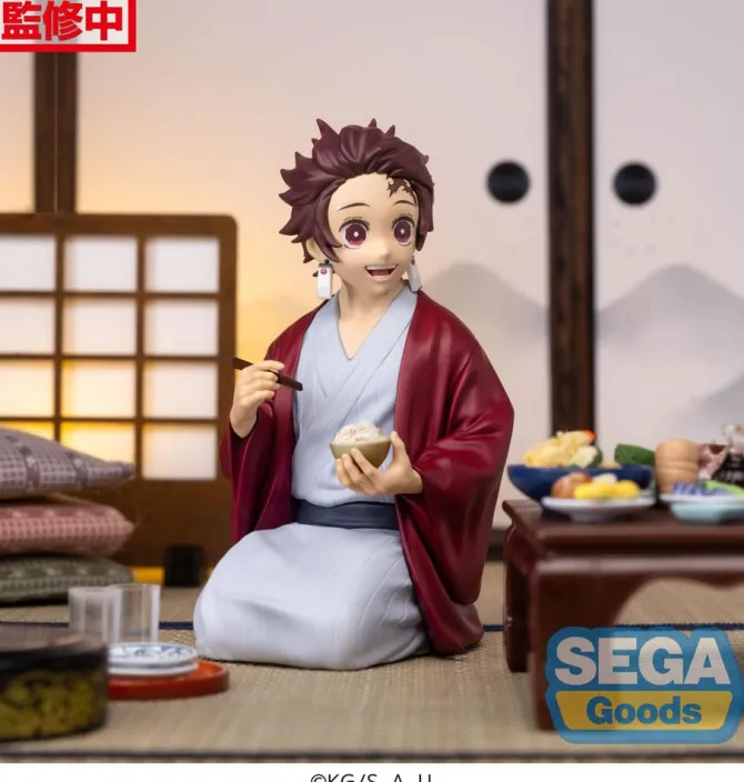 Demon Slayer Kimetsu no Yaiba - Tanjiro Kamado Figur / Swordsmith Village Arc Perching: Sega