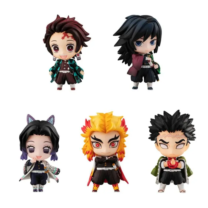 Demon Slayer- Minifiguren 10er-Set / Tanjiro & The Hashira Mascot Set A+B: MegaHouse