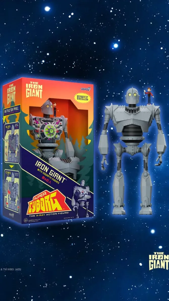 Der Gigant aus dem All - Iron Giant Actionfigur / Super Cyborg (Full Color): Super7