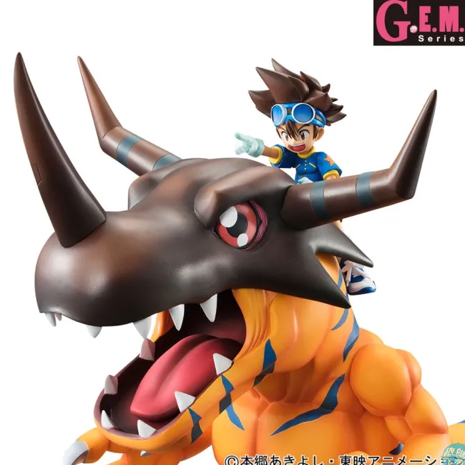 Digimon Adventure - Greymon & Tai Statue - G.E.M. Serie: MegaHouse