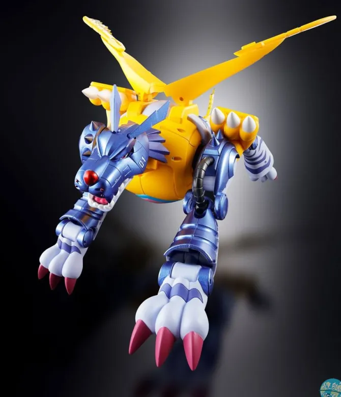 Digimon Adventure - Metal Garurumon Actionfigur / Digivolving Sprirts: Bandai