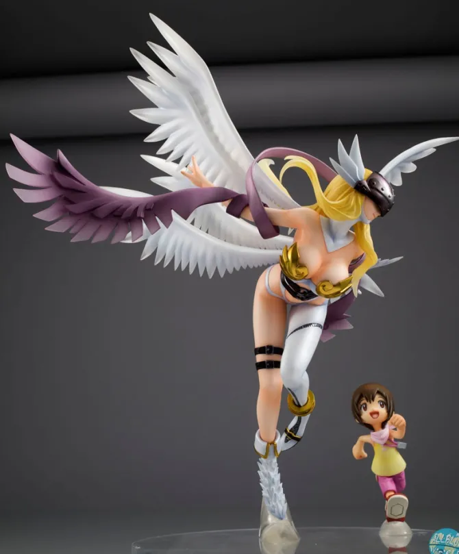 Digimon Adventure MegaHouse G.E.M. Serie PVC Statue Angewomon & Kari 19cm