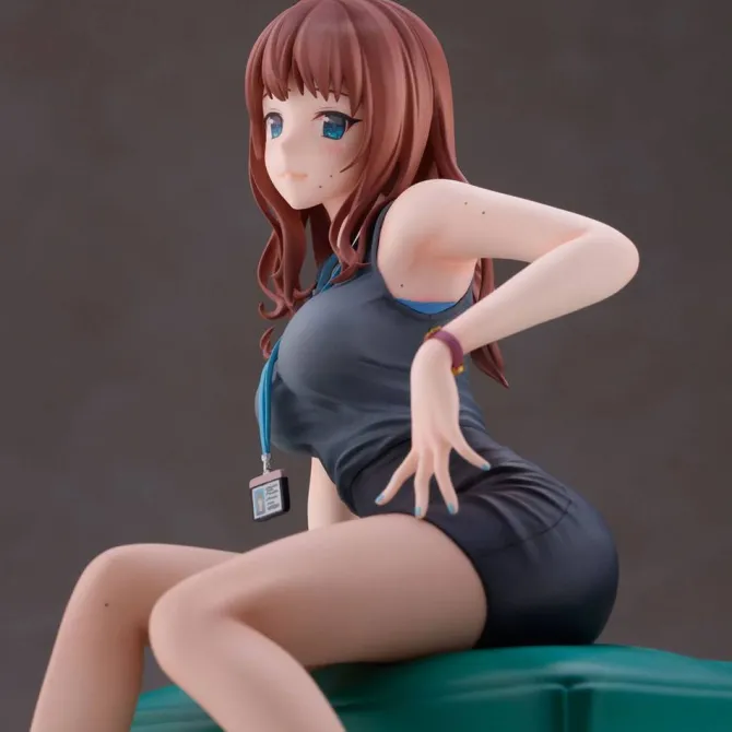 Doshima Illustration - Senior Office Lady With Many Moles Statue / Original Illustration: Union Crea