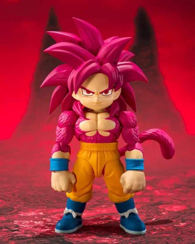Dragon Ball - Son Goku (mini) Super Saiyan Level 4 Actionfigur / S.H. Figuarts: Bandai Tamashii Nati