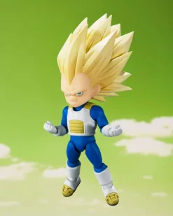 Dragon Ball - Super Saiyan Level 3 Vegeta (mini) Daima Actionfigur / S.H. Figuarts: Bandai Tamashii