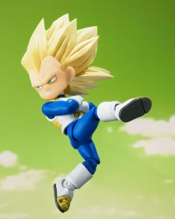 Dragon Ball - Super Saiyan Level 3 Vegeta (mini) Daima Actionfigur / S.H. Figuarts: Bandai Tamashii