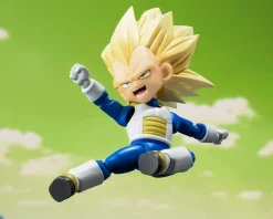 Dragon Ball - Super Saiyan Level 3 Vegeta (mini) Daima Actionfigur / S.H. Figuarts: Bandai Tamashii