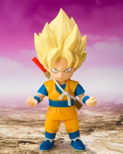 Dragon Ball - Super Saiyan Son Goku (mini) Daima Actionfigur / S.H. Figuarts: Bandai Tamashii Nation